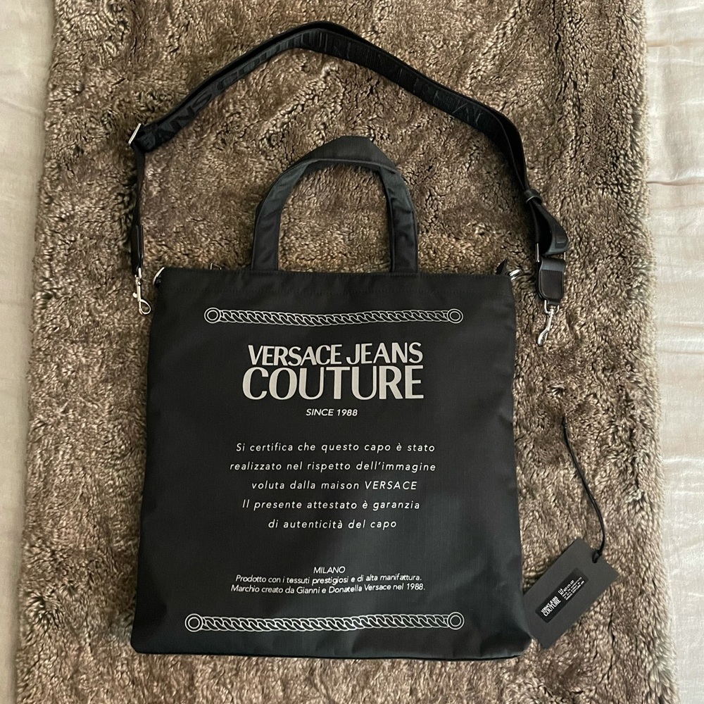 Versace Jeans Etichetta Print Tote Bag - Picture 6 of 12